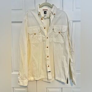 The North Face Men’s 2000s White Hiking Shirt Gorpcore Large Vintage